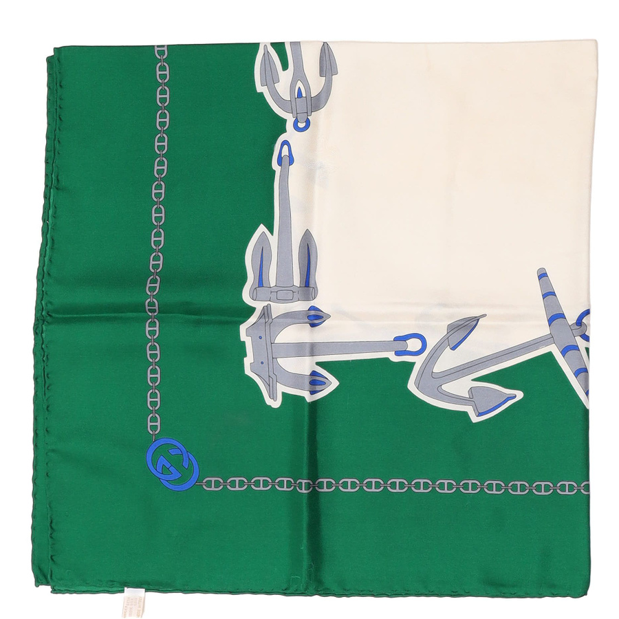 Gucci 90 Anchor Silk Scarf