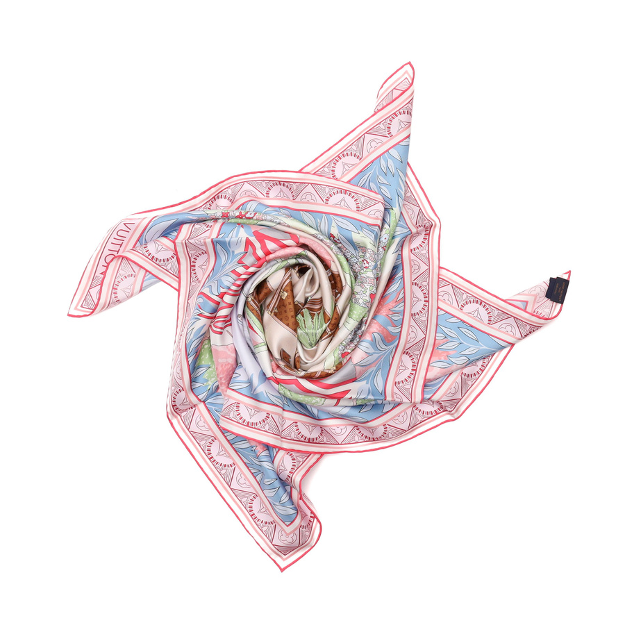 Louis Vuitton 90 Secret Garden Silk Scarf
