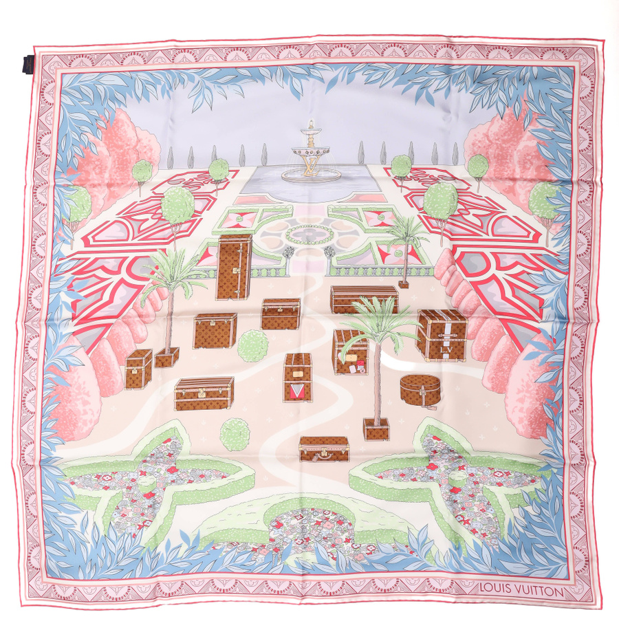 Louis Vuitton 90 Secret Garden Silk Scarf