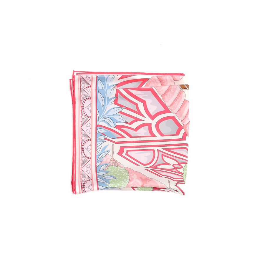 Louis Vuitton 90 Secret Garden Silk Scarf
