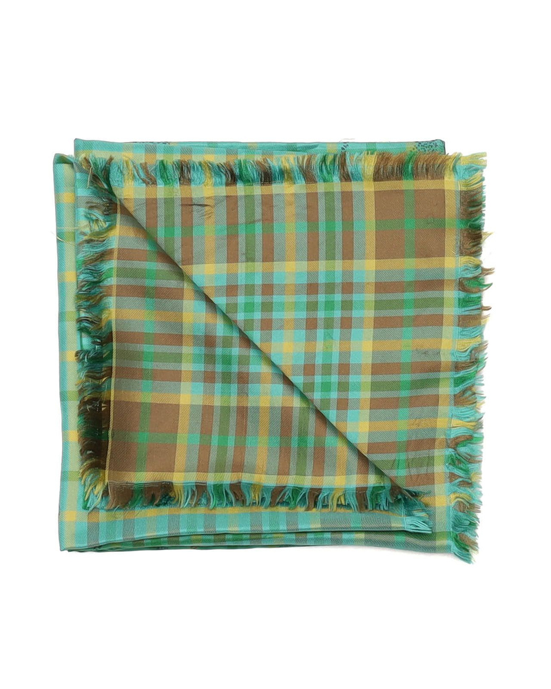 Hermès Carré 90 Plaid Riding Silk Scarf