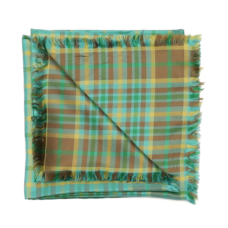 Hermès Carré 90 Plaid Riding Silk Scarf