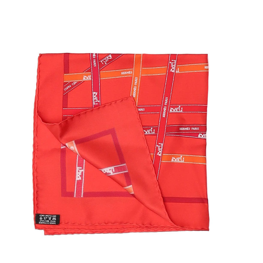 Hermès Carré 42 Bolduc Ribbon Silk Scarf