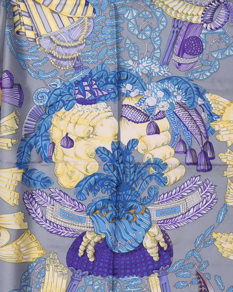 Hermès Carré 90 Chapeau! Silk Scarf