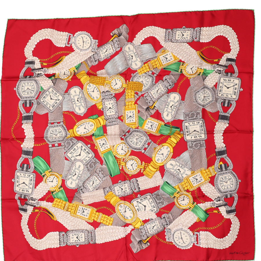 Cartier Must de Cartier Le Temps Silk Scarf