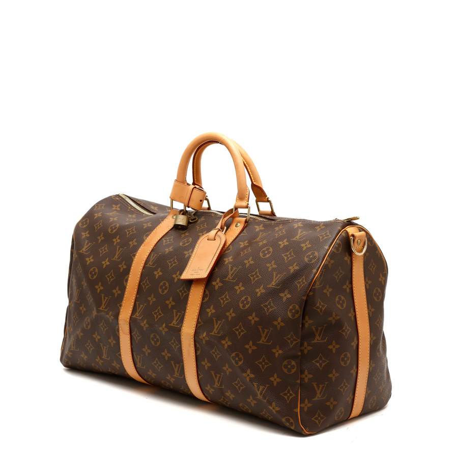 Louis Vuitton Monogram Keepall Bandoulière 50 Weekend Bag