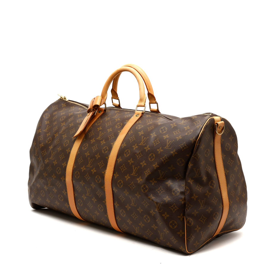 Louis Vuitton Monogram Keepall Baundauliére 60 Weekend Bag