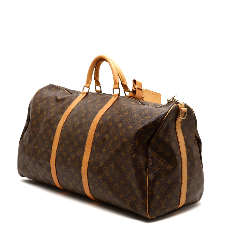 Louis Vuitton Monogram Keepall Baundauliére 60 Weekend Bag