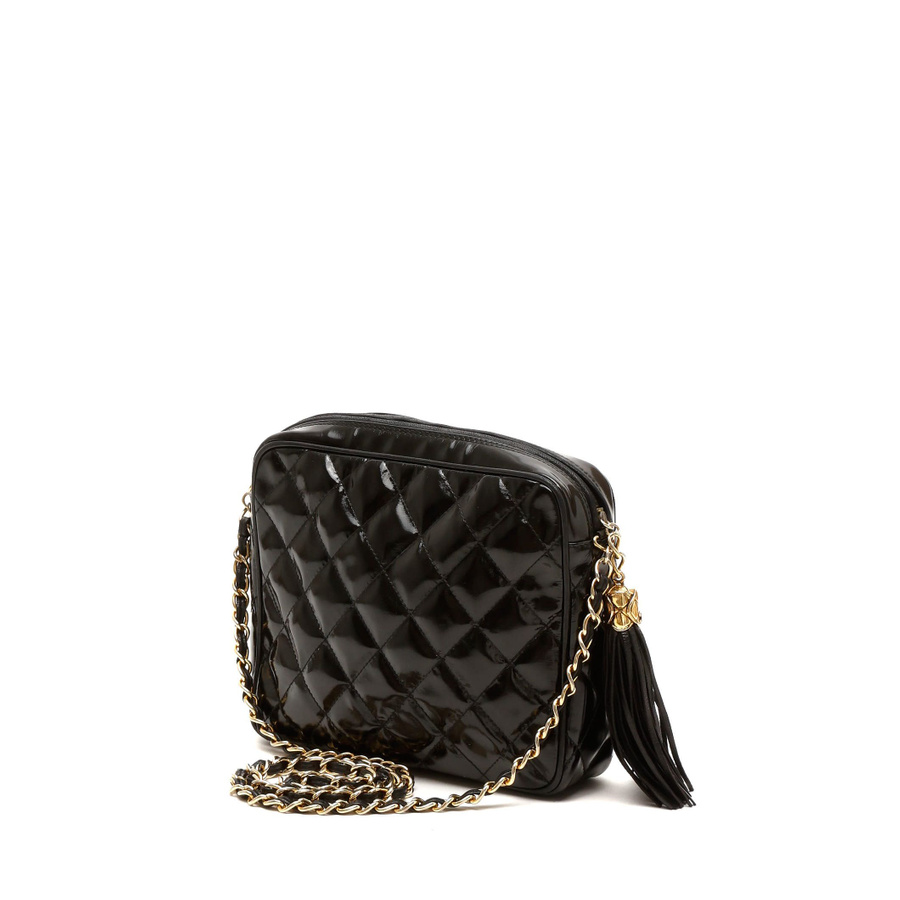 Chanel CC Tassel Patent Camera Bag