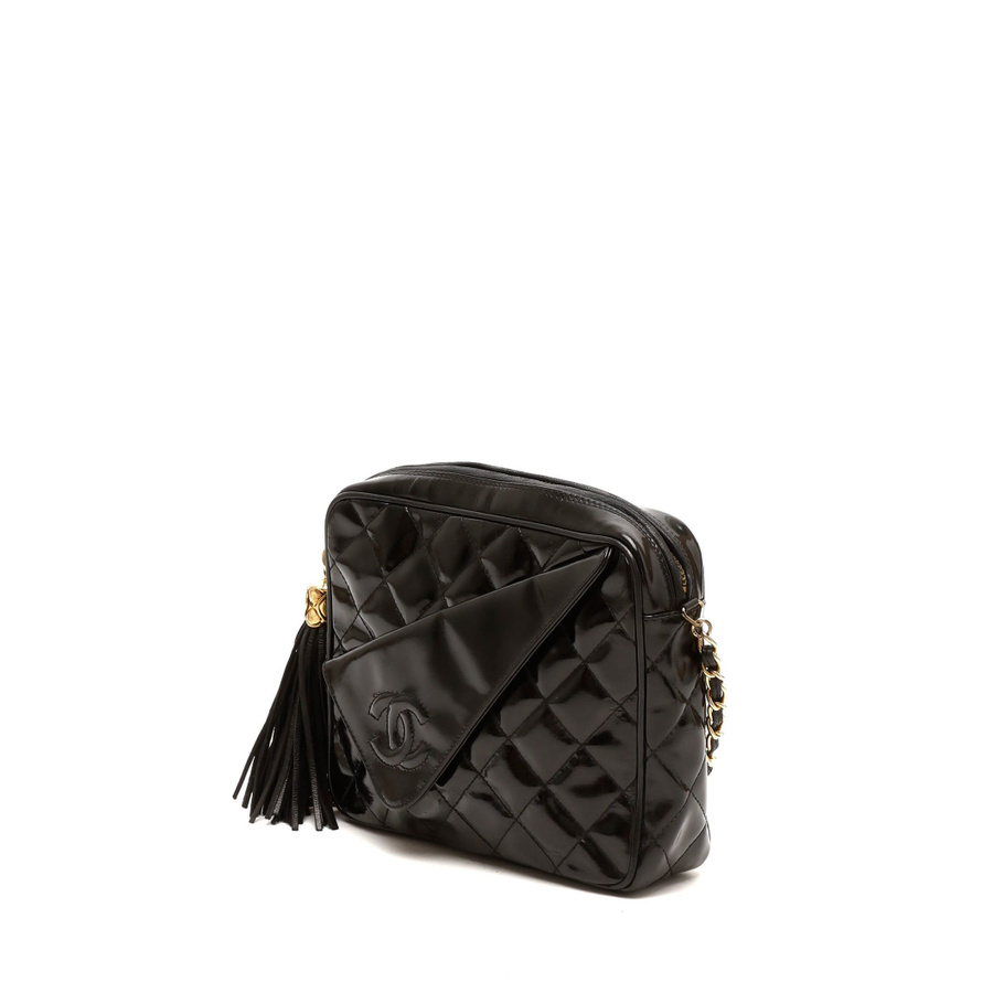 Chanel CC Tassel Patent Camera Bag