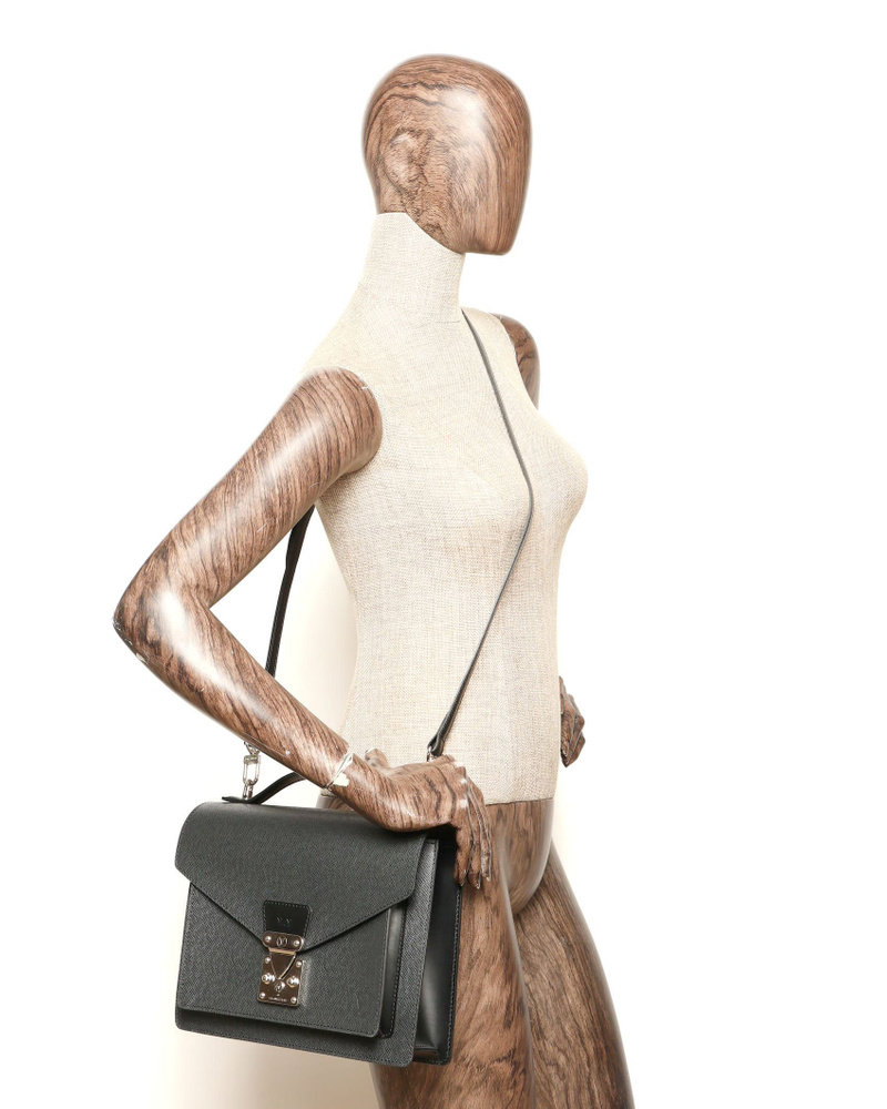 Louis Vuitton Taiga Monceau Bag