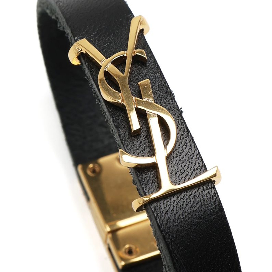 Saint Laurent Opyum YSL Leather Bracelet