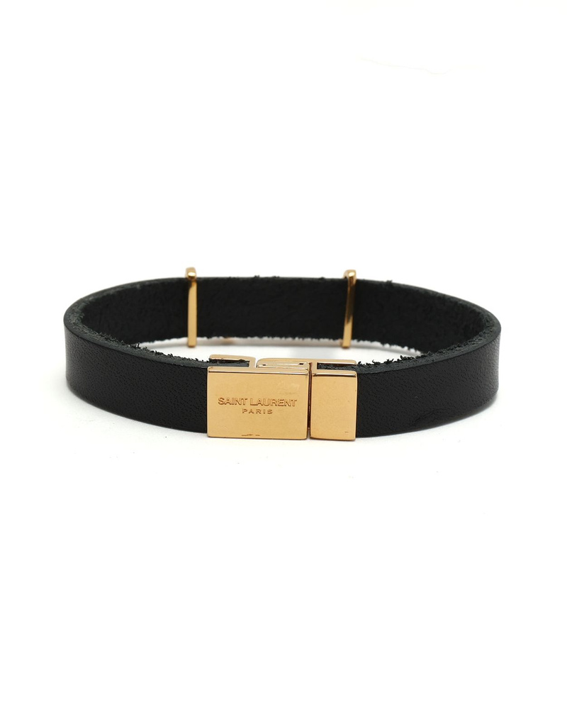 Saint Laurent Opyum YSL Leather Bracelet