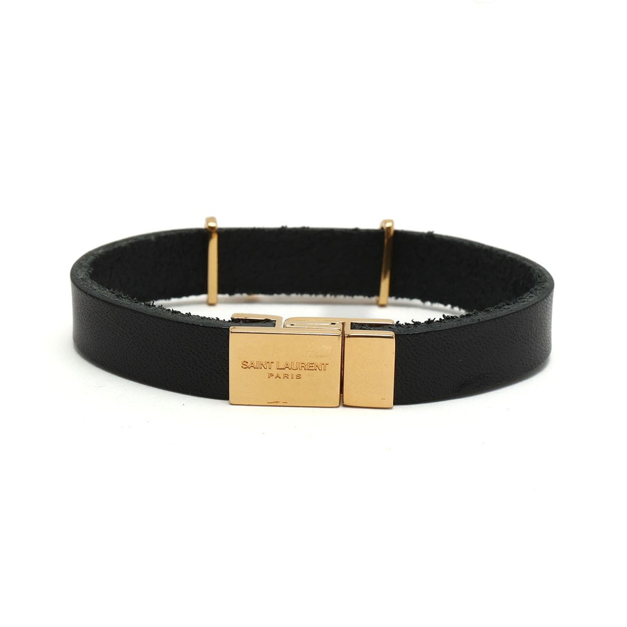 Saint Laurent Opyum YSL Leather Bracelet