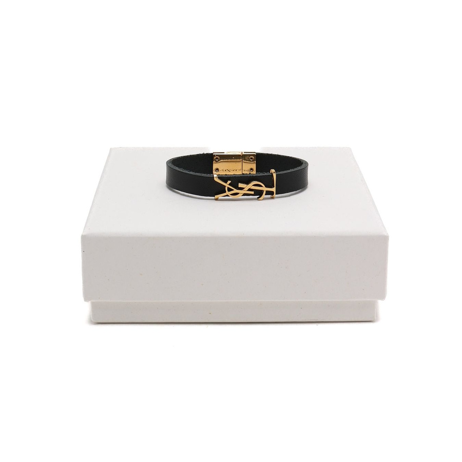 Saint Laurent Opyum YSL Leather Bracelet