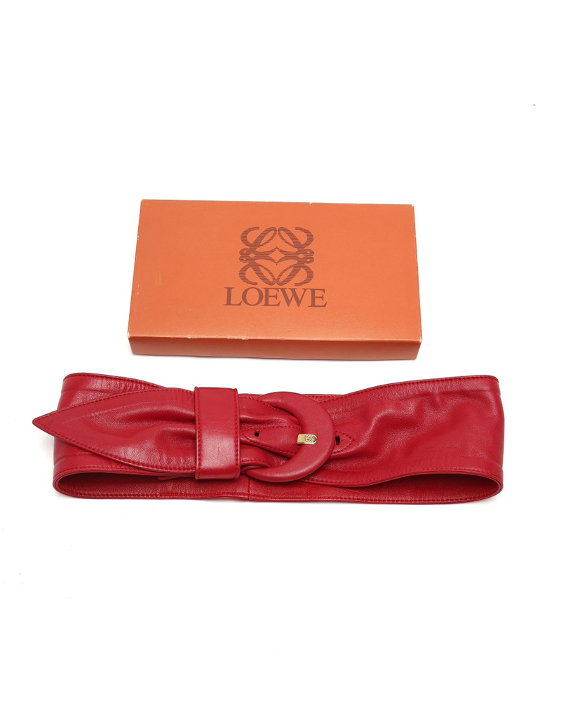 Loewe Leather Waist Belt, Size 75