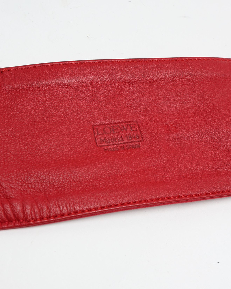 Loewe Leather Waist Belt, Size 75