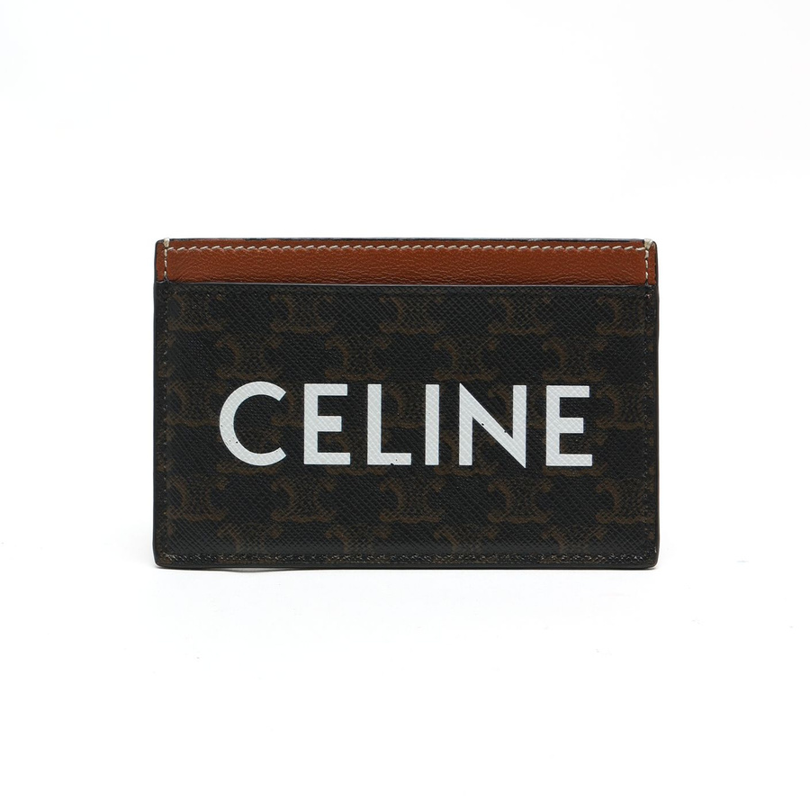 Céline Logo Macadam Card Holder