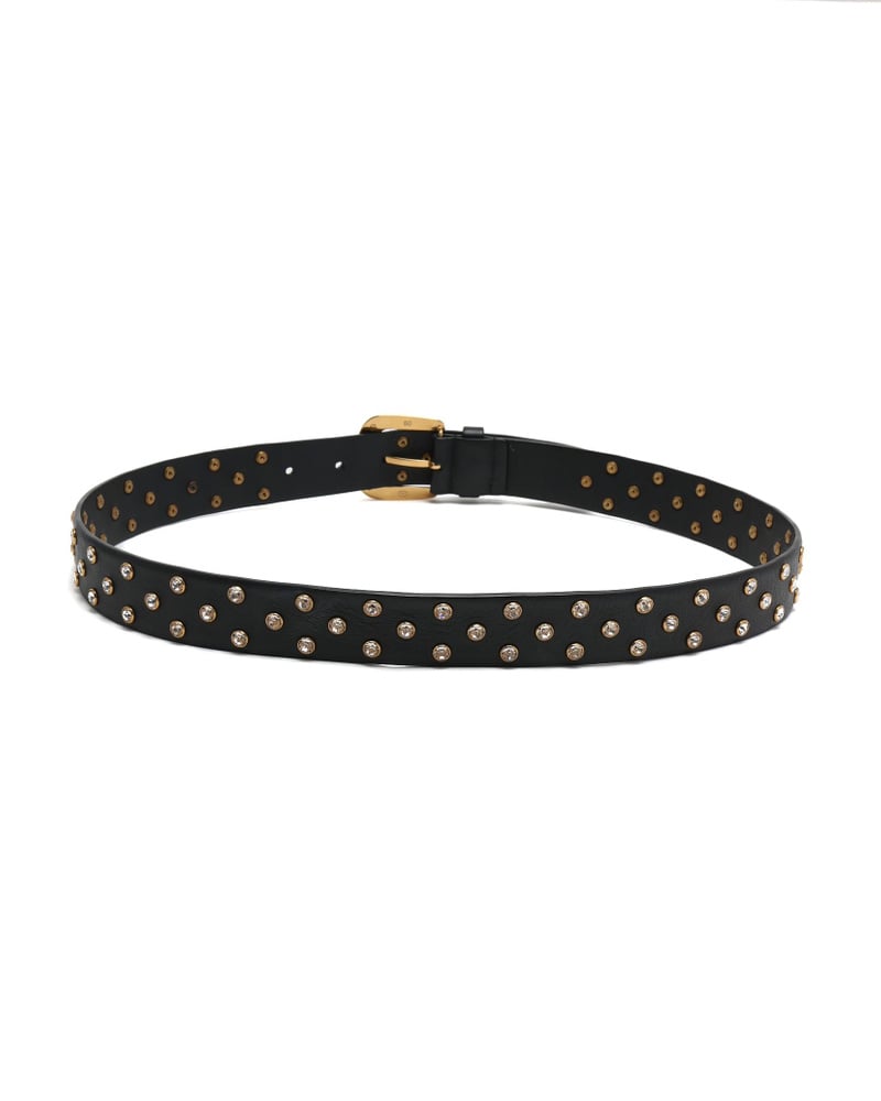 Chanel Rhinestone Studded, Size 80