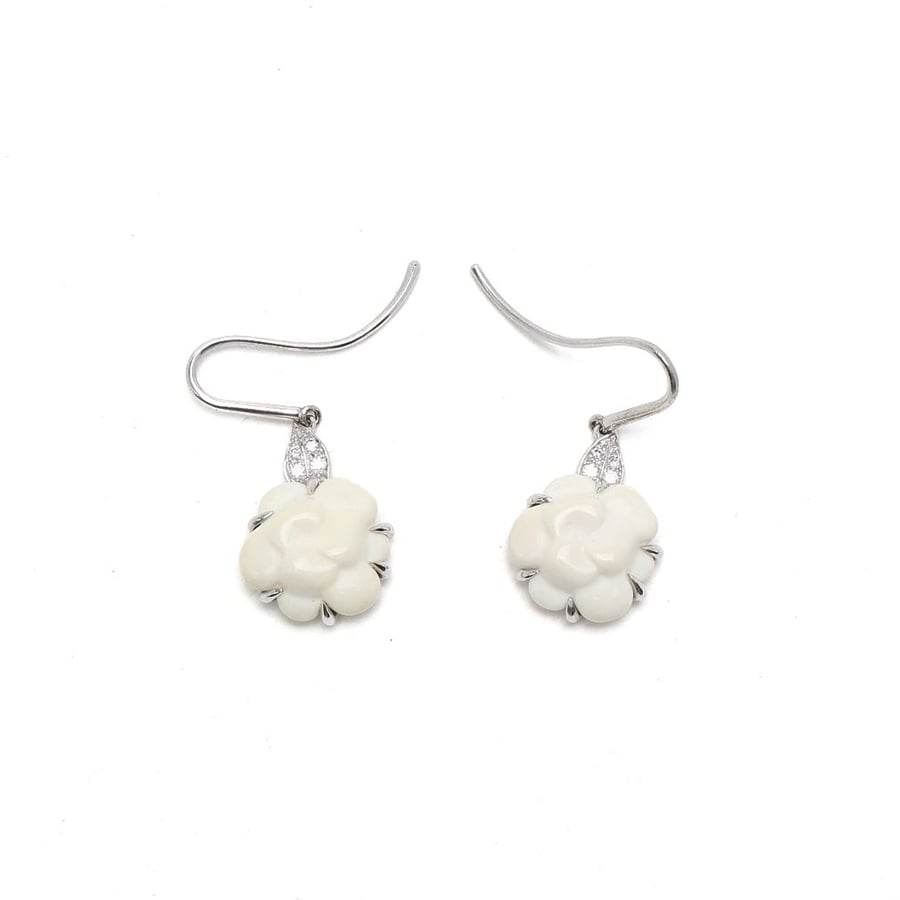 Chanel Camellia Diamond 18Kt Earrings