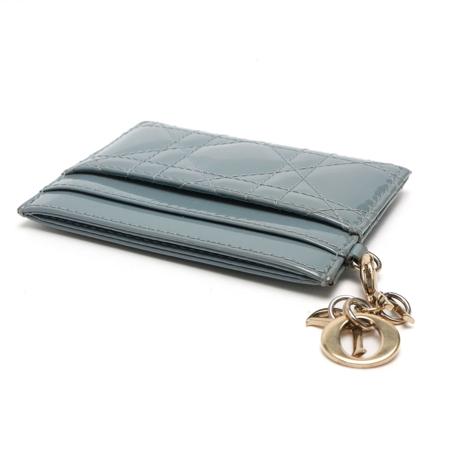 Christian Dior Lady Dior Cannage Patent Card Holder