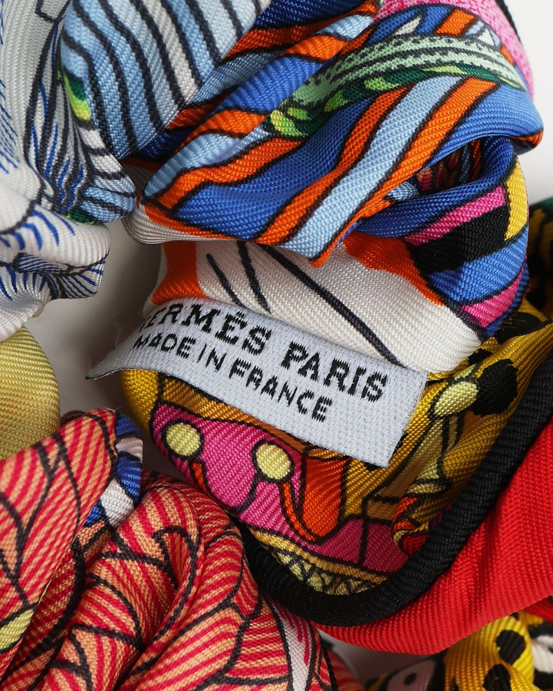 Hermès Claudia Silk Scrunchie