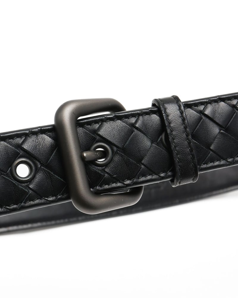 Bottega Veneta Intrecciato Belt, Size 90