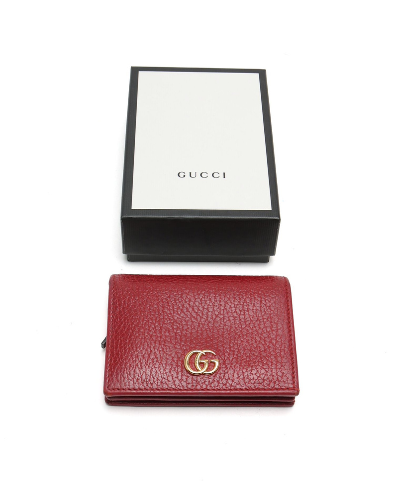 Gucci Leather Flap Card Holder