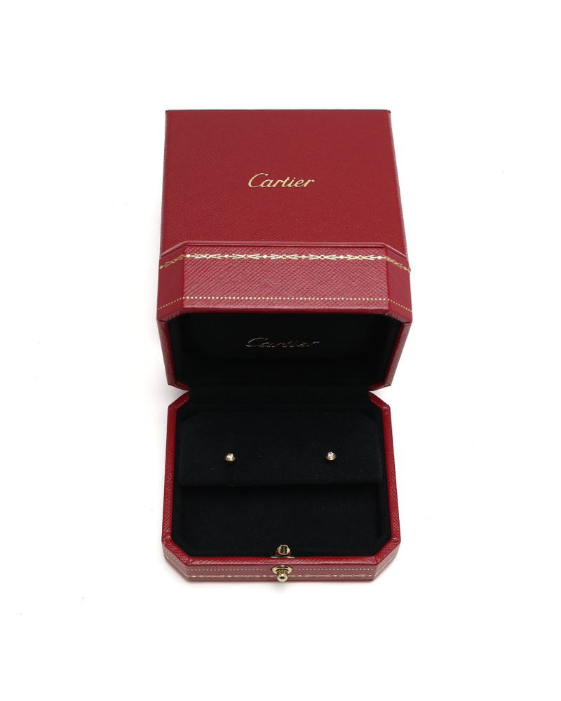 Cartier D'Amour Stud Earings 2 Diamonds 18kt Mini Model