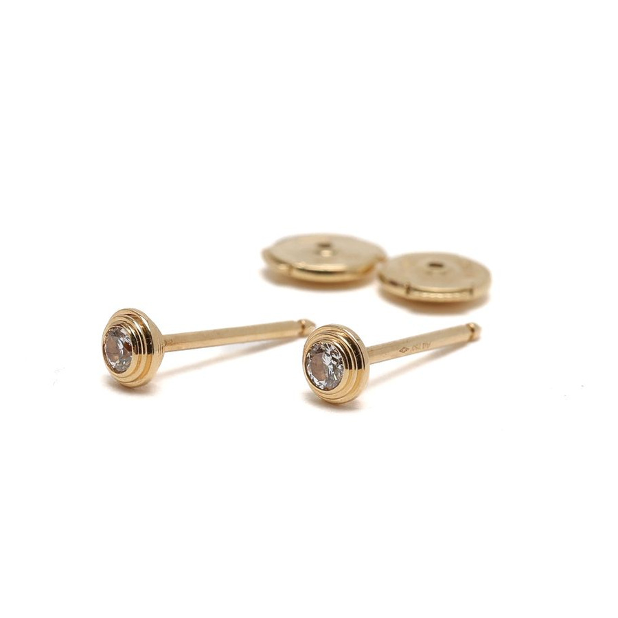 Cartier D'Amour Stud Earings 2 Diamonds 18kt Mini Model