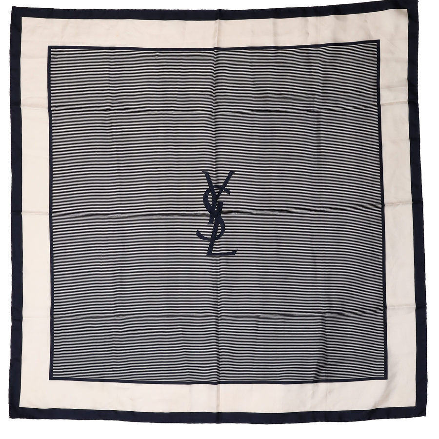 Saint Laurent 90 YSL Silk Scarf