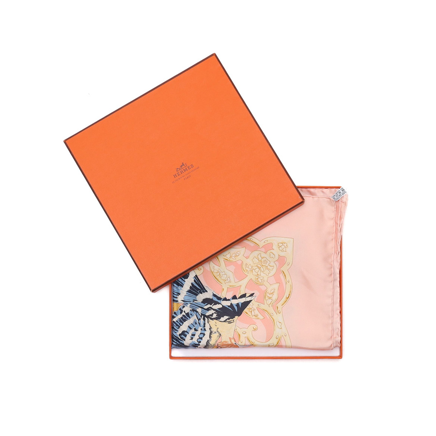 Hermès Hermes Carré 90 Oiseaux De L'Inde Et De L'Himalaya Silk Scarf