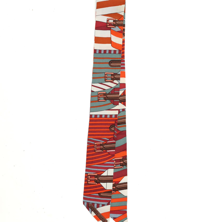 Hermès Les Sangles Silk Twilly