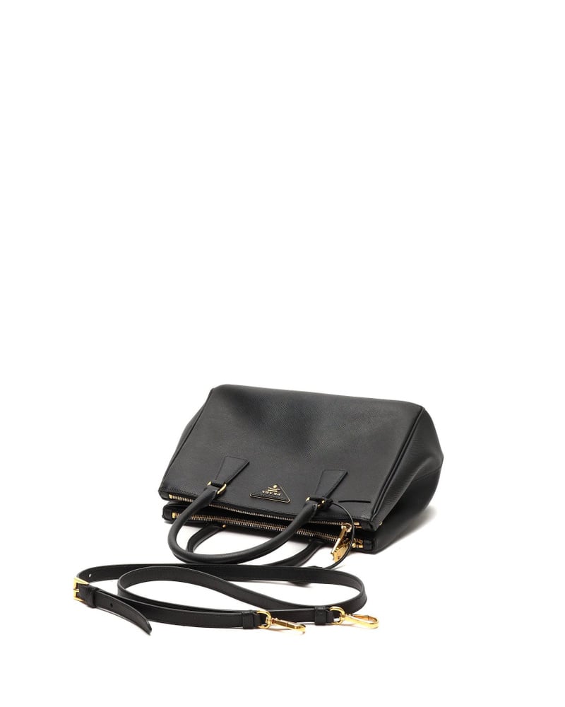 Prada Small Saffiano Lux Double-Zip Galleria Tote Bag