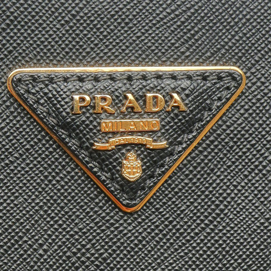 Prada Small Saffiano Lux Double-Zip Galleria Tote Bag
