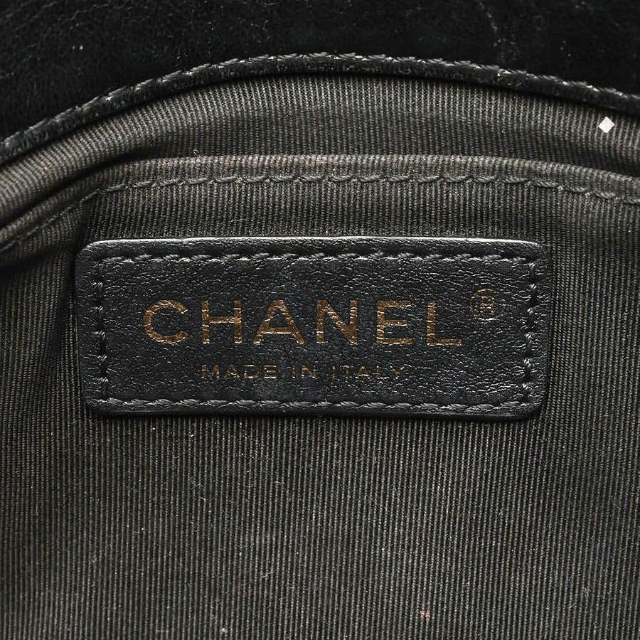 Chanel CC Surpique Chevron Flap Bag