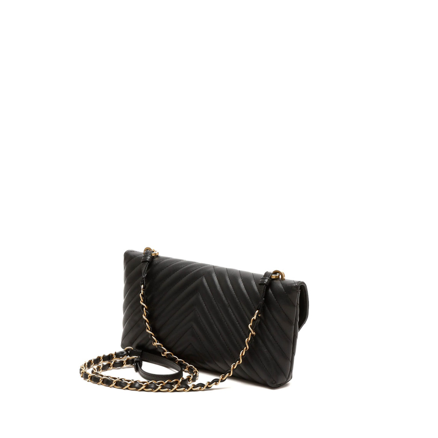 Chanel CC Surpique Chevron Flap Bag