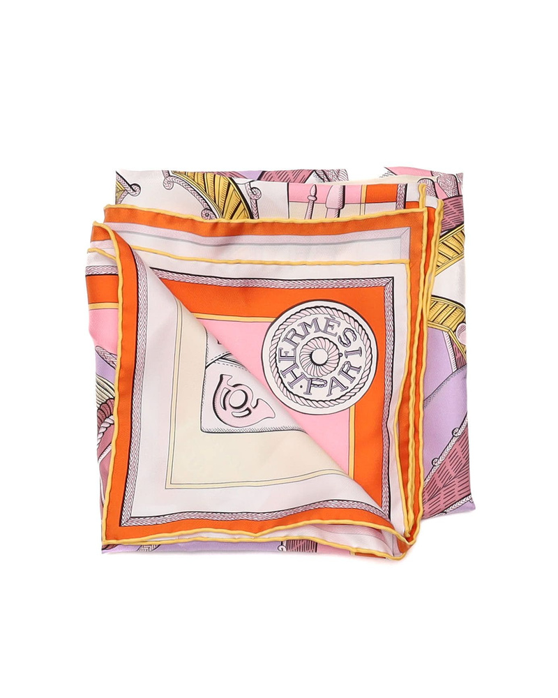 Hermès Hermes Carré 90 Zouaves et Dragons Silk Scarf