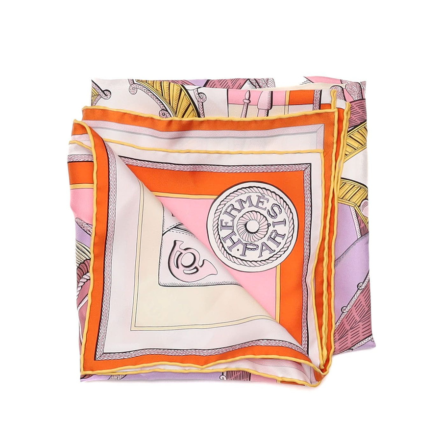 Hermès Hermes Carré 90 Zouaves et Dragons Silk Scarf