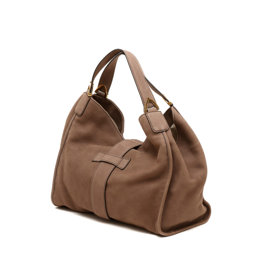 Gucci Suede Stirrup Bag