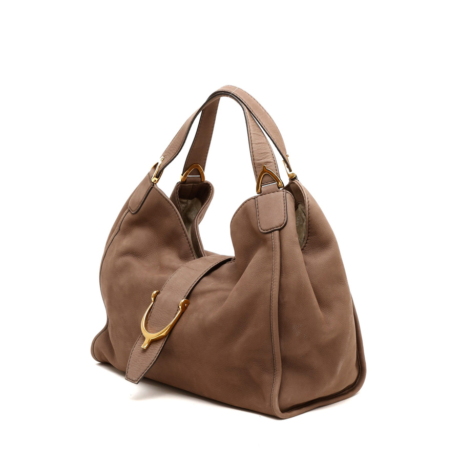 Gucci Suede Stirrup Bag
