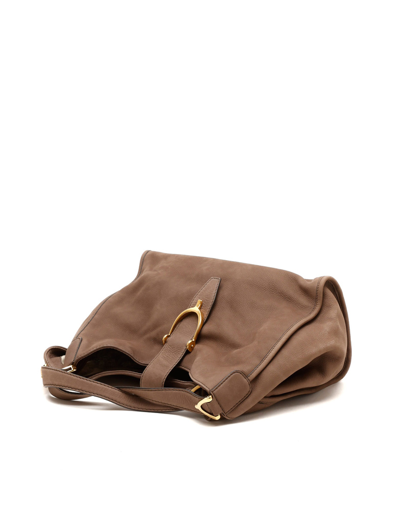 Gucci Suede Stirrup Bag