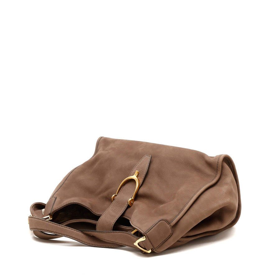 Gucci Suede Stirrup Bag