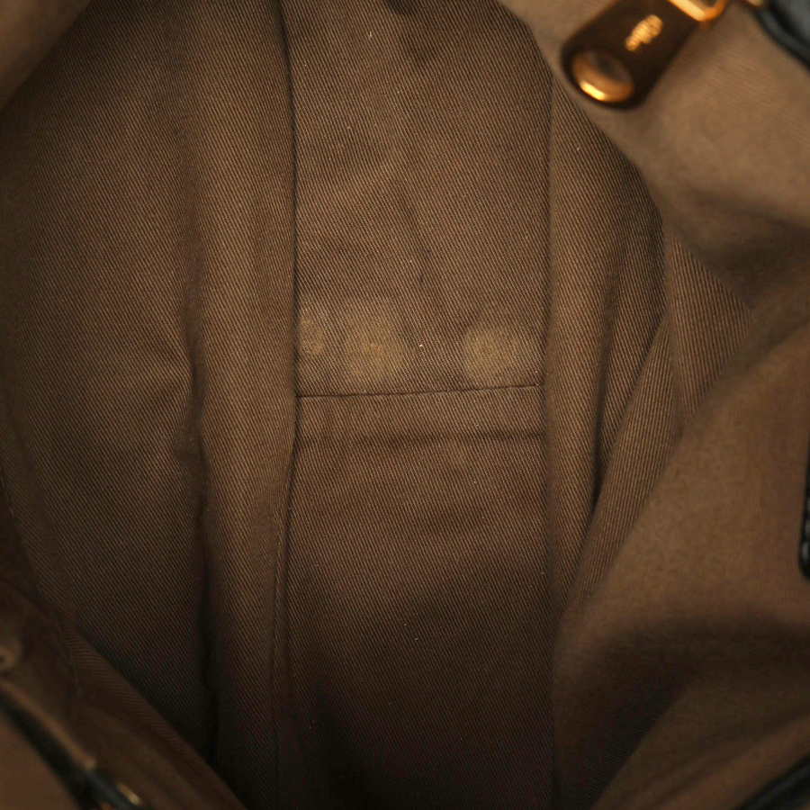 Interior view of the Chloé Marcie Tote Bag showing the fabric lining.