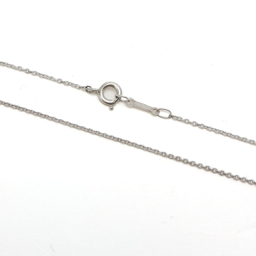 Tiffany & Co Elsa Peretti Bean Silver Necklace