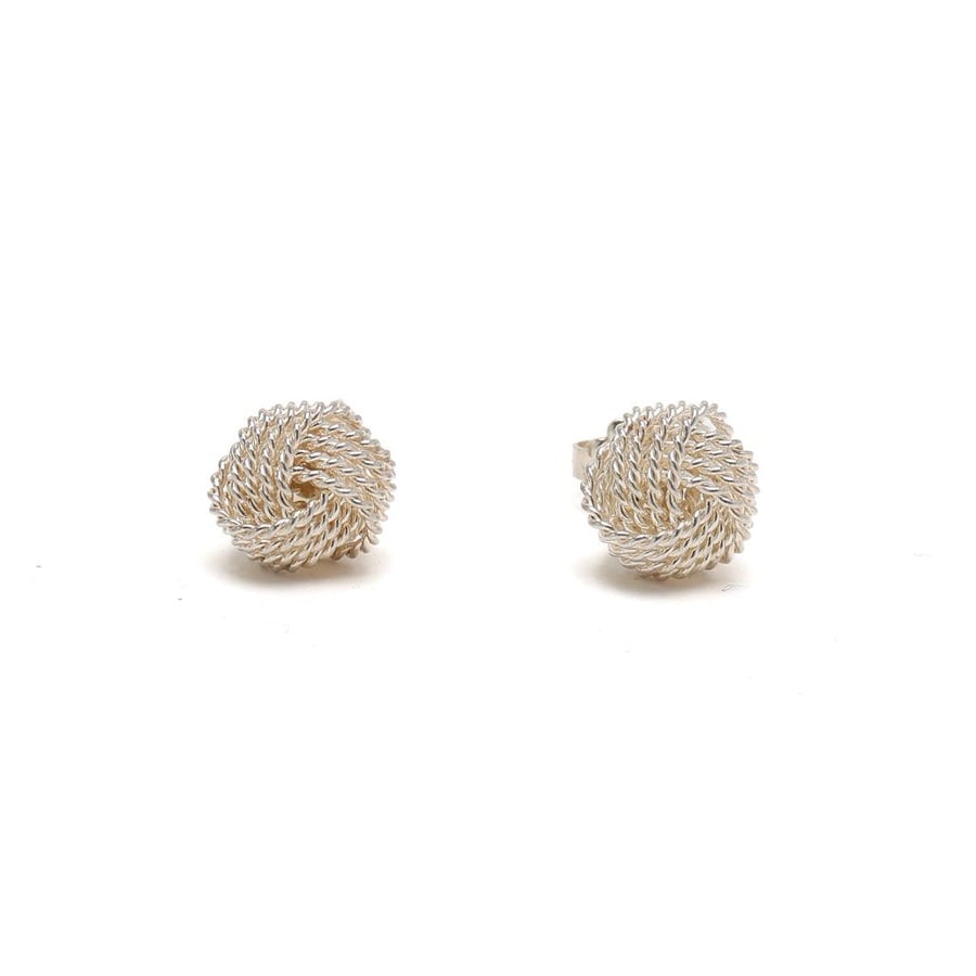 Tiffany & Co Twist Knot Silver Earrings