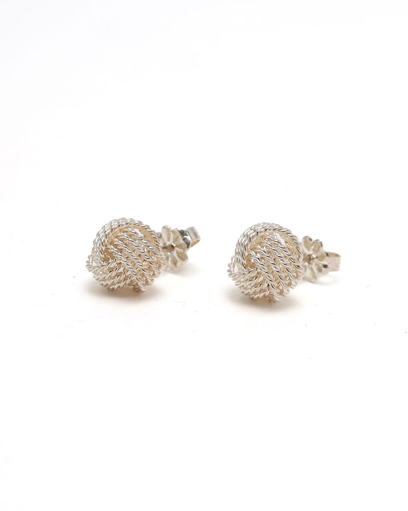 Tiffany & Co Twist Knot Silver Earrings