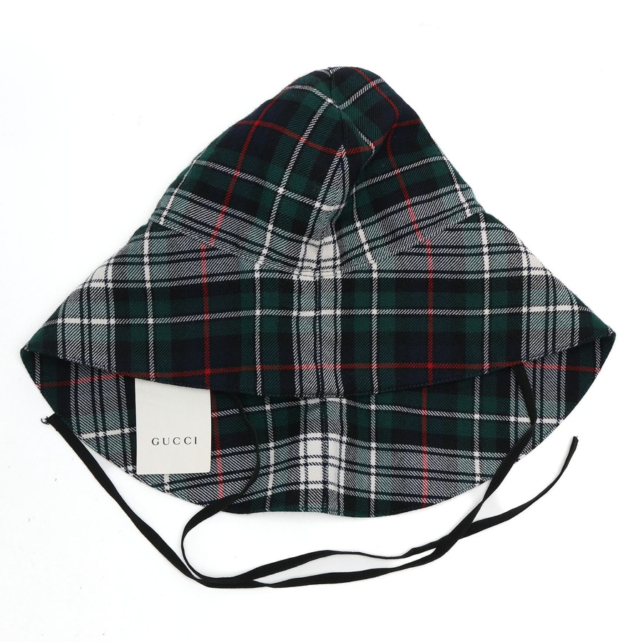 Gucci Plaid Bucket Hat, Size 57