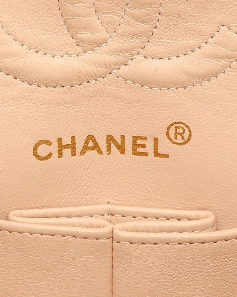Chanel Classic Medium Suede Double Flap Bag