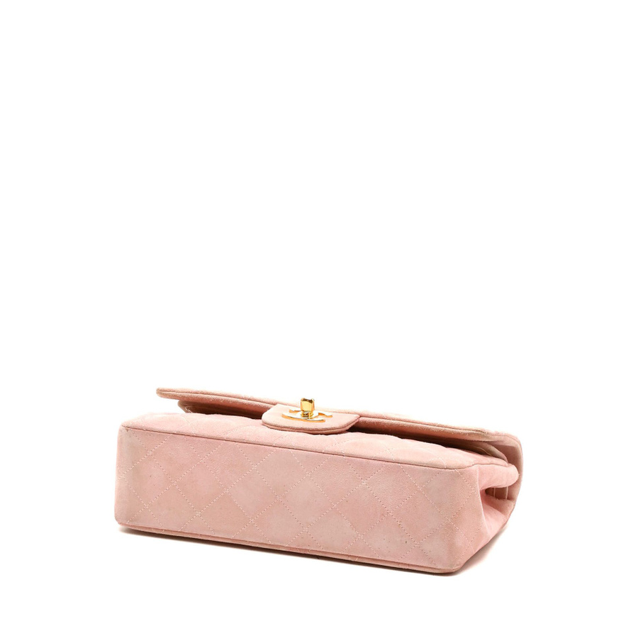 Chanel Classic Medium Suede Double Flap Bag